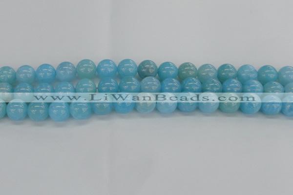 CLR73 15.5 inches 12mm round imitation larimar beads wholesale