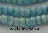 CLR78 15.5 inches 4*6mm rondelle natural larimar gemstone beads