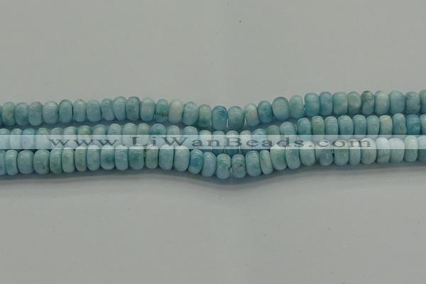 CLR79 15.5 inches 4*7mm rondelle natural larimar gemstone beads