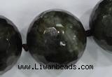 CLS03 15.5 inches 30mm faceted round large black labradorite beads