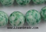 CLS150 15.5 inches 20mm faceted round Qinghai jade beads