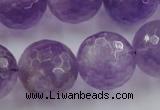 CLS153 15.5 inches 20mm faceted round lavender amethyst beads