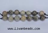 CLS200 7.5 inches 25mm round large chrysanthemum agate beads