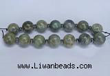 CLS201 7.5 inches 25mm round large Africa stone beads