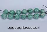 CLS302 7.5 inches 25mm faceted round large Qinghai jade beads