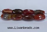 CLS400 7.5 inches 25*45mm faceted rice large red agate beads