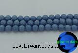 CLU104 15.5 inches 12mm round blue luminous stone beads