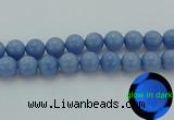 CLU108 15.5 inches 20mm round blue luminous stone beads