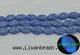 CLU184 15.5 inches 15*20mm oval blue luminous stone beads