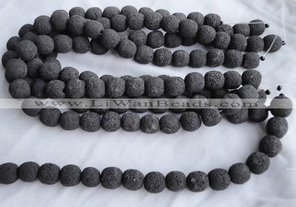 CLV01 14 inches 14*15mm roundel natural lava beads wholesale