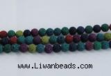 CLV523 15.5 inches 10mm round mixed lava beads wholesale