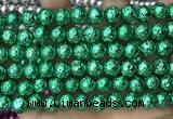 CLV537 15.5 inches 6mm round plated lava beads wholesale