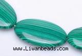 CMA05 18*30mm flat oval imitate malachite beads wholesale