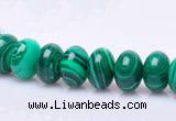 CMA17 7*10mm roundel imitate malachite gemstone beads wholesale