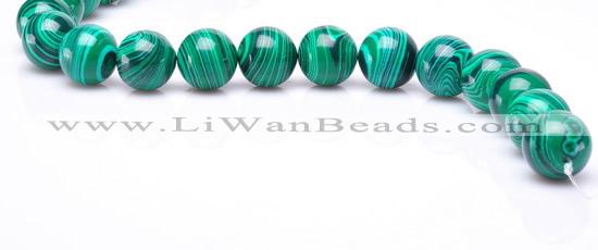 CMA21 15.5 inches 14mm round imitate malachite beads wholesale