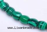 CMA24 8*10mm faceted drum imitate malachite beads Wholesale