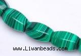 CMA26 10*14mm faceted drum imitate malachite beads Wholesale