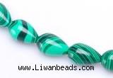 CMA30 8*12mm teardrop imitate malachite beads wholesale