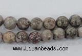 CMB03 15.5 inches 8mm round natural medical stone beads wholesale