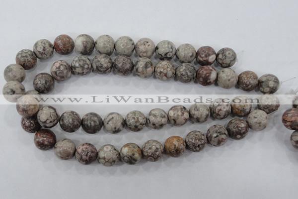 CMB07 15.5 inches 16mm round natural medical stone beads wholesale