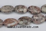 CMB16 15.5 inches 12*16mm oval natural medical stone beads