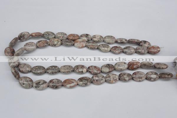 CMB16 15.5 inches 12*16mm oval natural medical stone beads