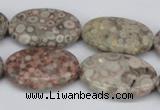 CMB17 15.5 inches 20*30mm oval natural medical stone beads