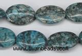 CMB49 15.5 inches 15*20mm oval dyed natural medical stone beads