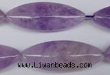 CME06 15.5 inches 15*40mm marquise lavender amethyst beads