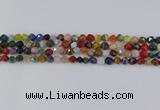 CME106 15.5 inches 6mm faceted nuggets mixed gemstone beads