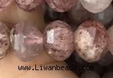 CME208 15.5 inches 7*9mm - 8*10mm pumpkin strawberry quartz beads