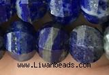 CME215 15.5 inches 7*9mm - 8*10mm pumpkin lapis lazuli beads