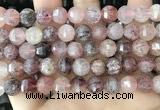 CME253 15.5 inches 10*11mm - 11*12mm pumpkin strawberry quartz beads