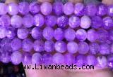 CME323 15.5 inches 9*11mm - 10*12mm pumpkin lavender amethyst beads