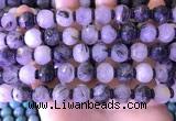 CME330 15.5 inches 9*11mm - 10*12mm pumpkin black rutilated quartz beads