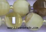 CME362 15 inches 10mm pumpkin yellow opal beads