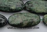 CME38 15.5 inches 20*40mm oval emerald gemstone beads