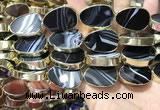 CME531 12 inches 18*28mm - 20*30mm flat teardrop banded agate beads