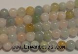 CMG11 15.5 inches 6mm round A grade natural morganite beads