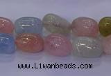 CMG227 15.5 inches 10*12mm - 12*16mm nuggets morganite beads