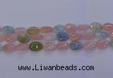 CMG232 15.5 inches 10*14mm flat teardrop morganite beads wholesale