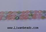 CMG237 15.5 inches 8*12mm oval morganite beads wholesale