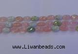 CMG238 15.5 inches 10*14mm oval morganite beads wholesale