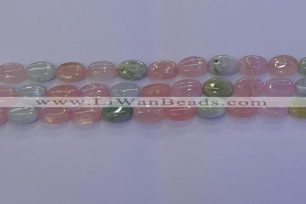 CMG238 15.5 inches 10*14mm oval morganite beads wholesale