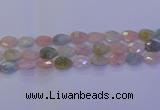 CMG272 15.5 inches 10*14mm faceted flat teardrop morganite beads