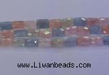 CMG279 15.5 inches 12*16mm faceted rectangle morganite beads