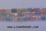 CMG280 15.5 inches 13*18mm faceted rectangle morganite beads