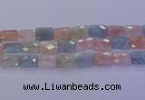 CMG281 15.5 inches 15*20mm faceted rectangle morganite beads