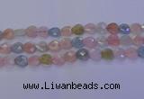 CMG283 15.5 inches 10*10mm faceted heart morganite beads