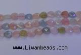 CMG284 15.5 inches 12*12mm faceted heart morganite beads